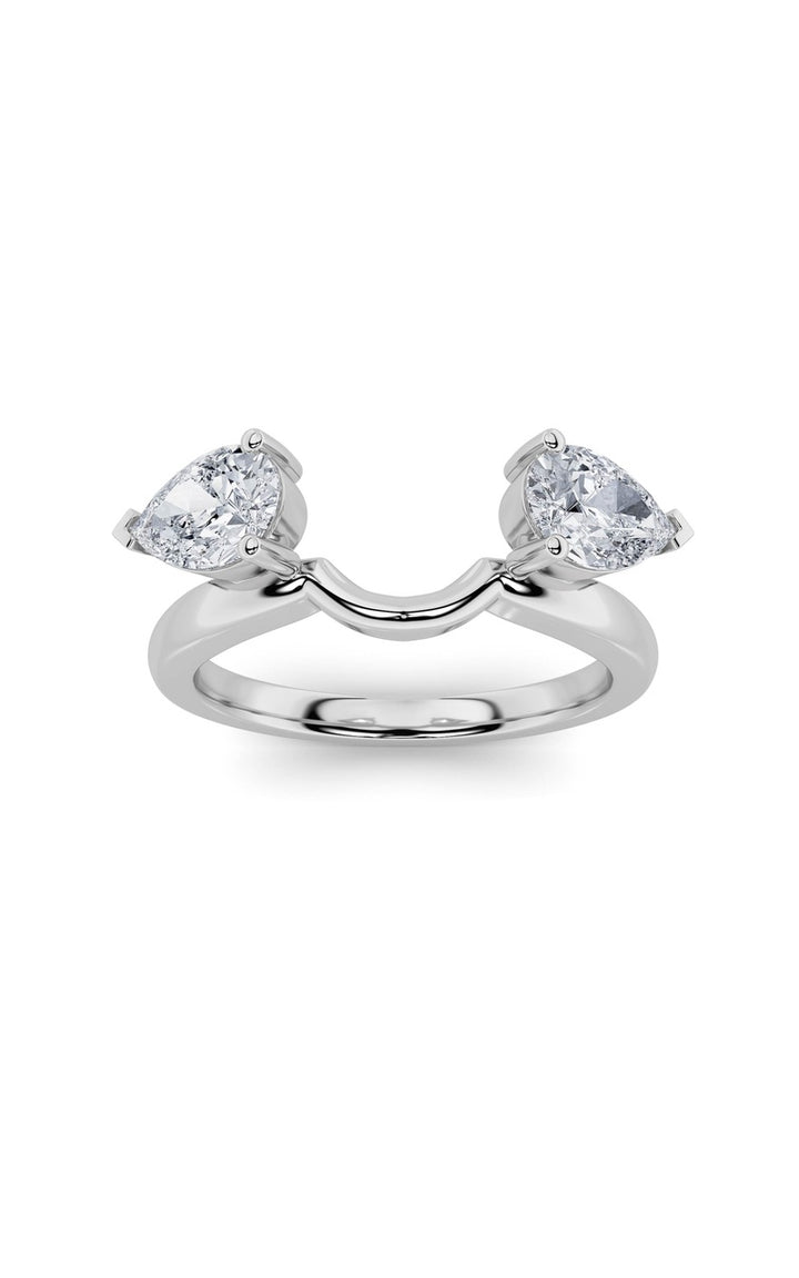 1CTW Pear Shaped Lab Grown Diamond (F/VS) Wrap Ring in 14K Gold