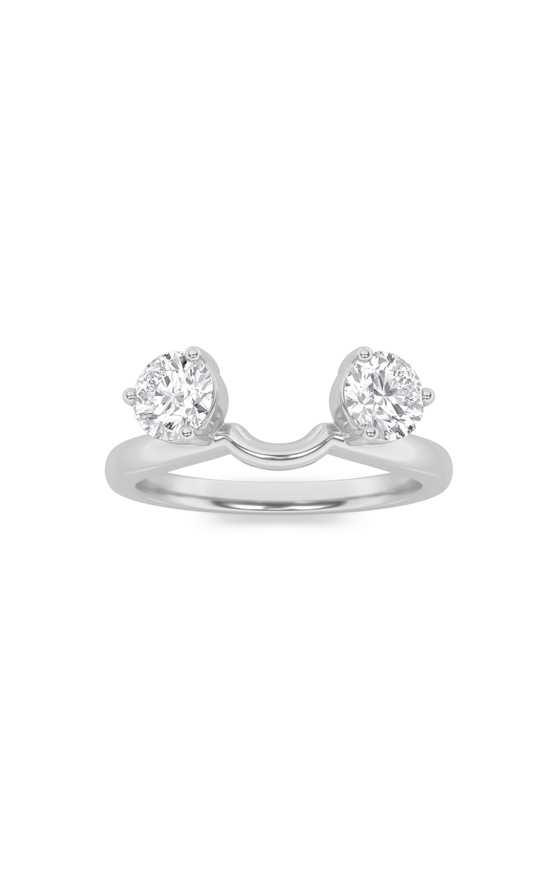 1Cttw Round Shaped Lab Grown Diamond (F/VS) Wrap Ring in 14K Gold