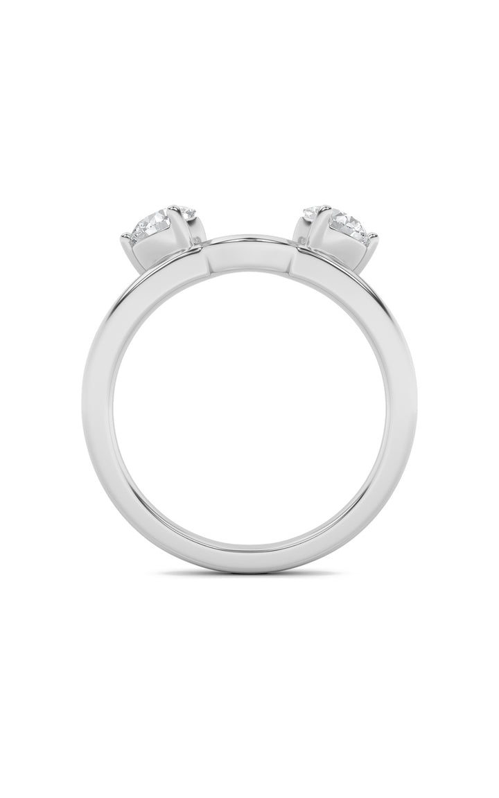 1CTW Round Shaped Lab Grown Diamond (F/VS) Wrap Ring in 14K Gold