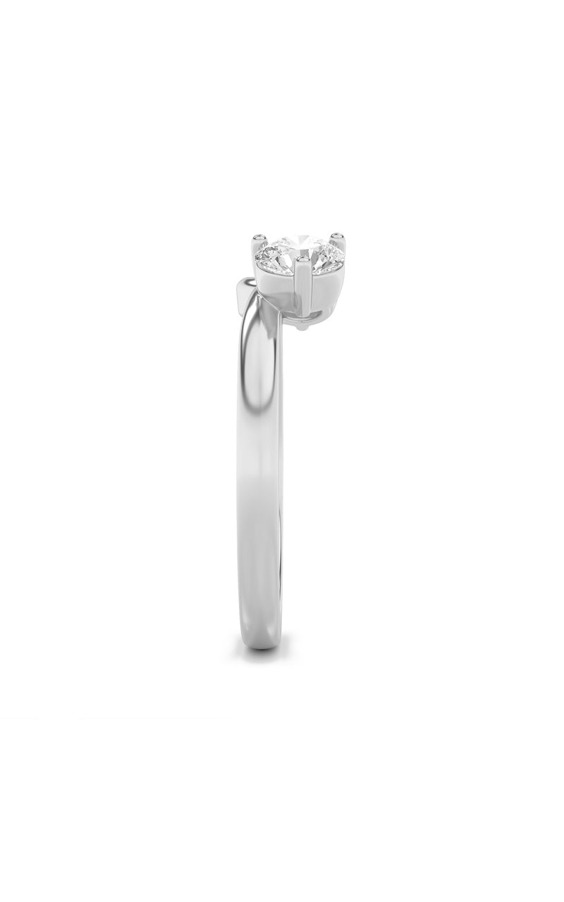 1Cttw Round Shaped Lab Grown Diamond (F/VS) Wrap Ring in 14K Gold