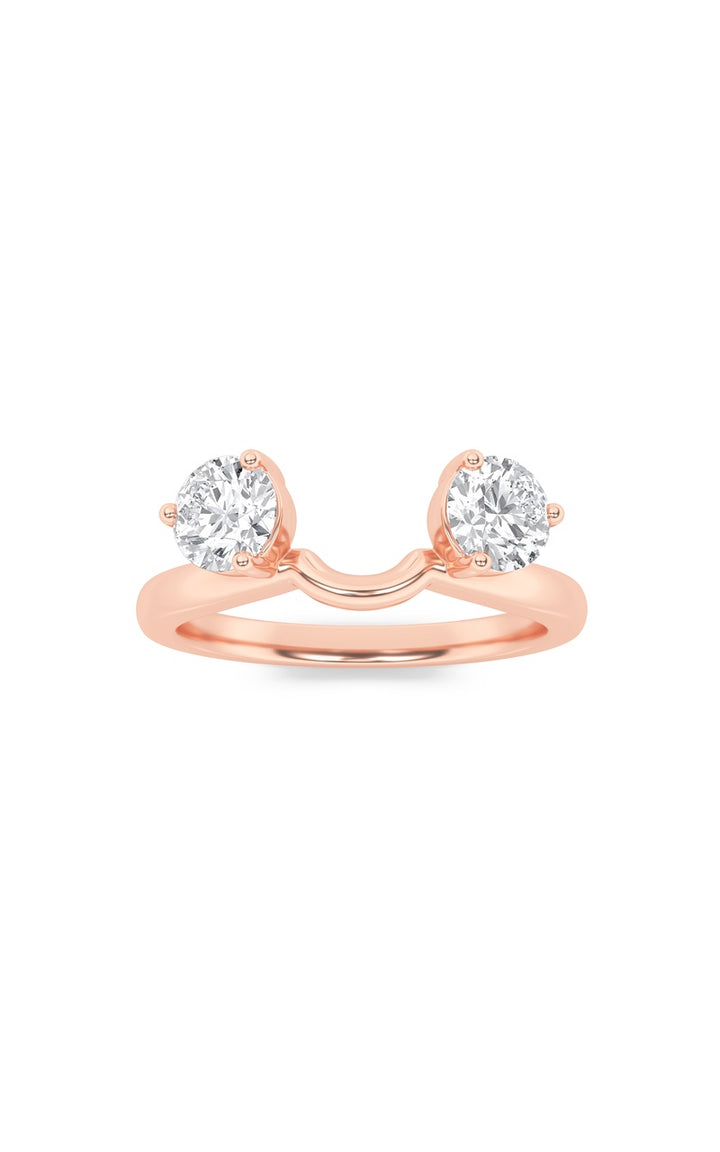 1Cttw Round Shaped Lab Grown Diamond (F/VS) Wrap Ring in 14K Gold