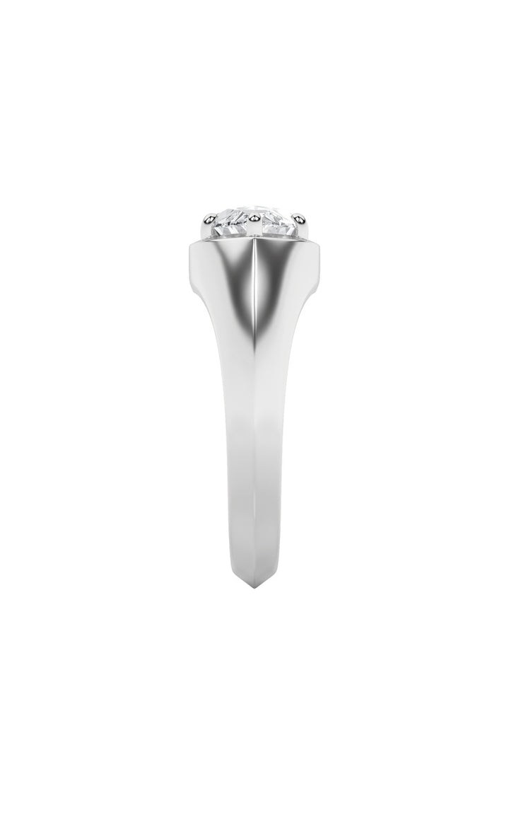 2Cttw Marquise Shaped Lab Grown Diamond (F/VS) East West Solitaire Ring in 14K Gold