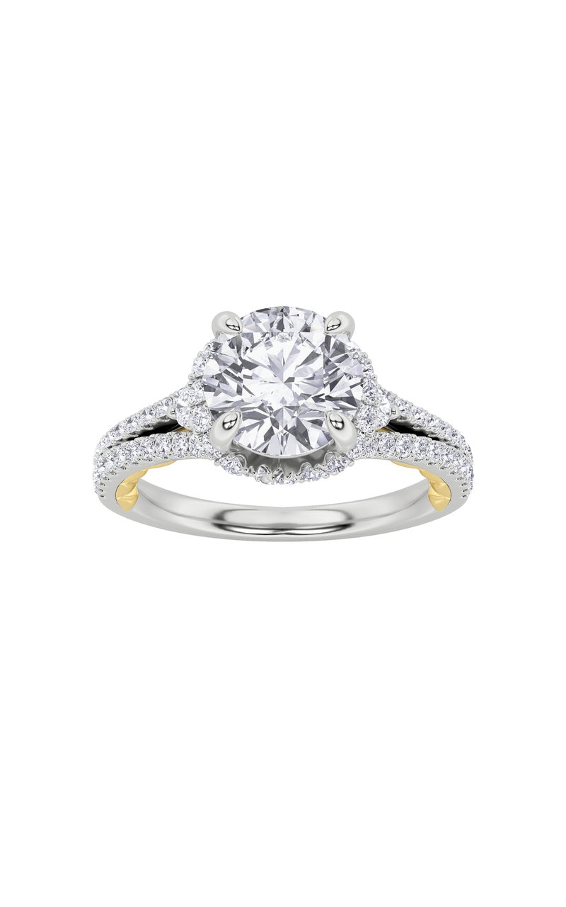 2Cttw Round Shaped Lab Grown Diamond (F/VS) Solitaire Engagement Ring in 14K Gold