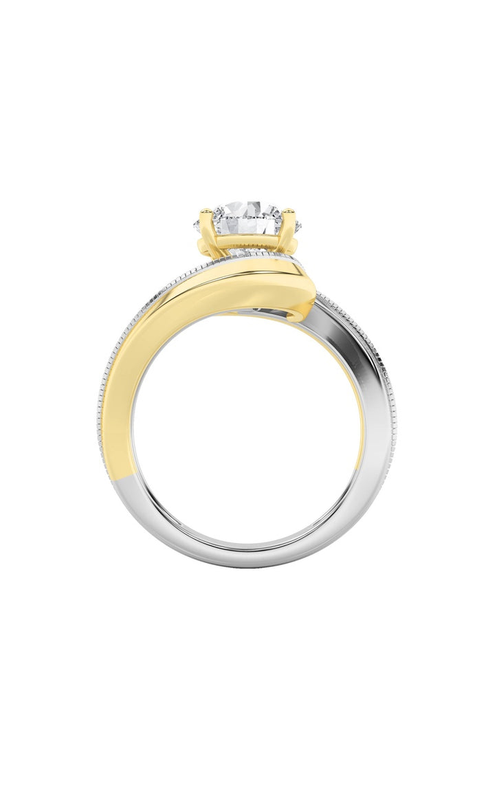 2CTW Round Shaped Lab Grown Diamond (F/VS) Solitaire Engagement Ring in 14K Gold