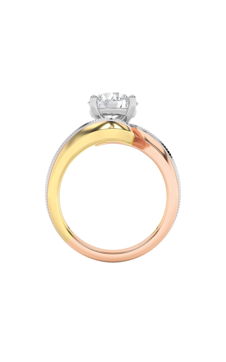 2Cttw Round Shaped Lab Grown Diamond (F/VS) Solitaire Engagement Ring in 14K Gold