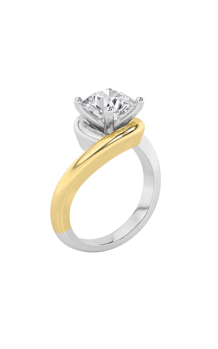 2Cttw Round Shaped Lab Grown Diamond (F/VS) Solitaire Engagement Ring in 14K Gold