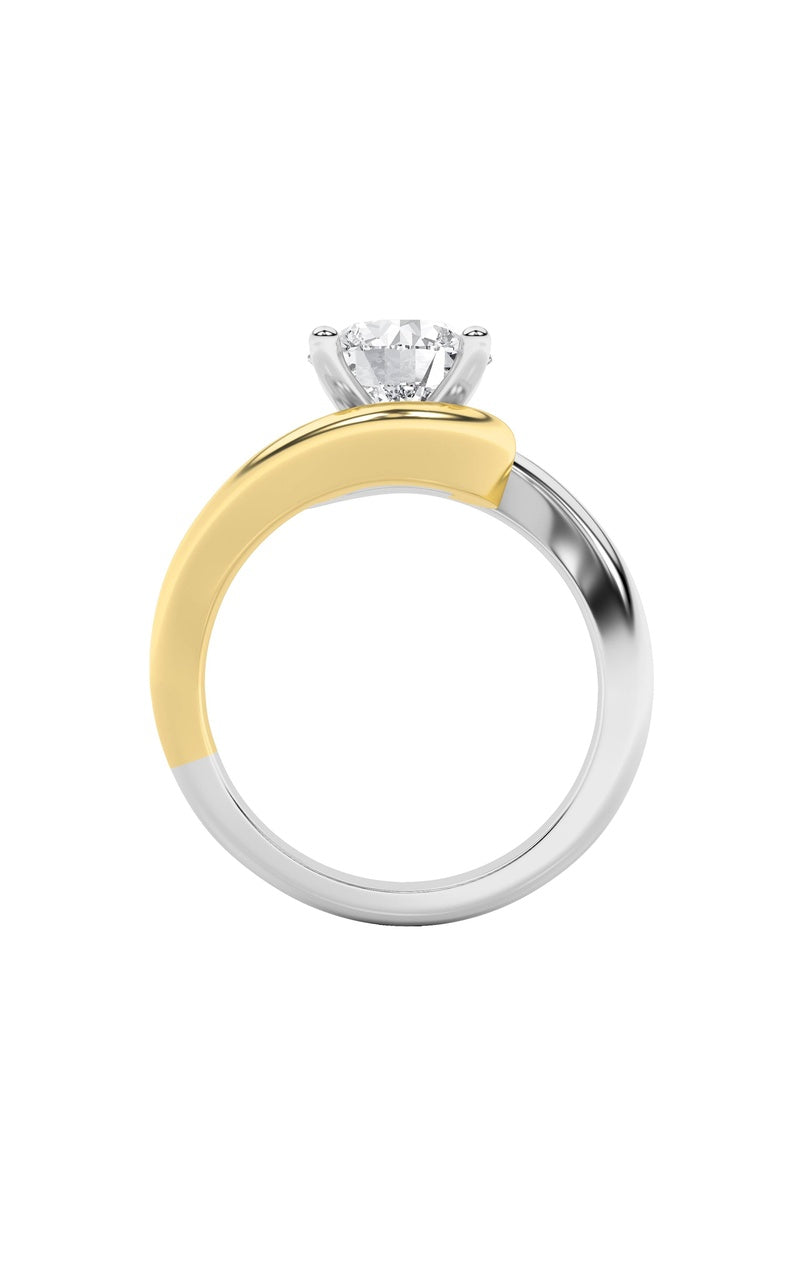 2Cttw Round Shaped Lab Grown Diamond (F/VS) Solitaire Engagement Ring in 14K Gold