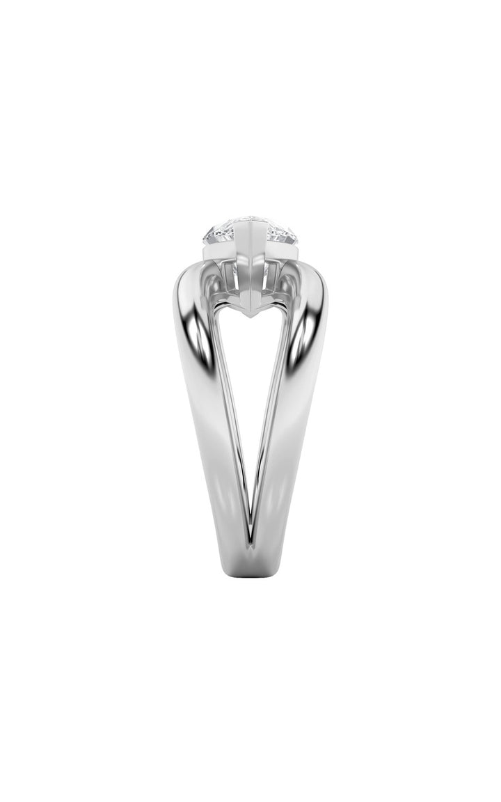 2Cttw Marquise Shaped Lab Grown Diamond (F/VS) East West Solitaire Ring in 14K Gold