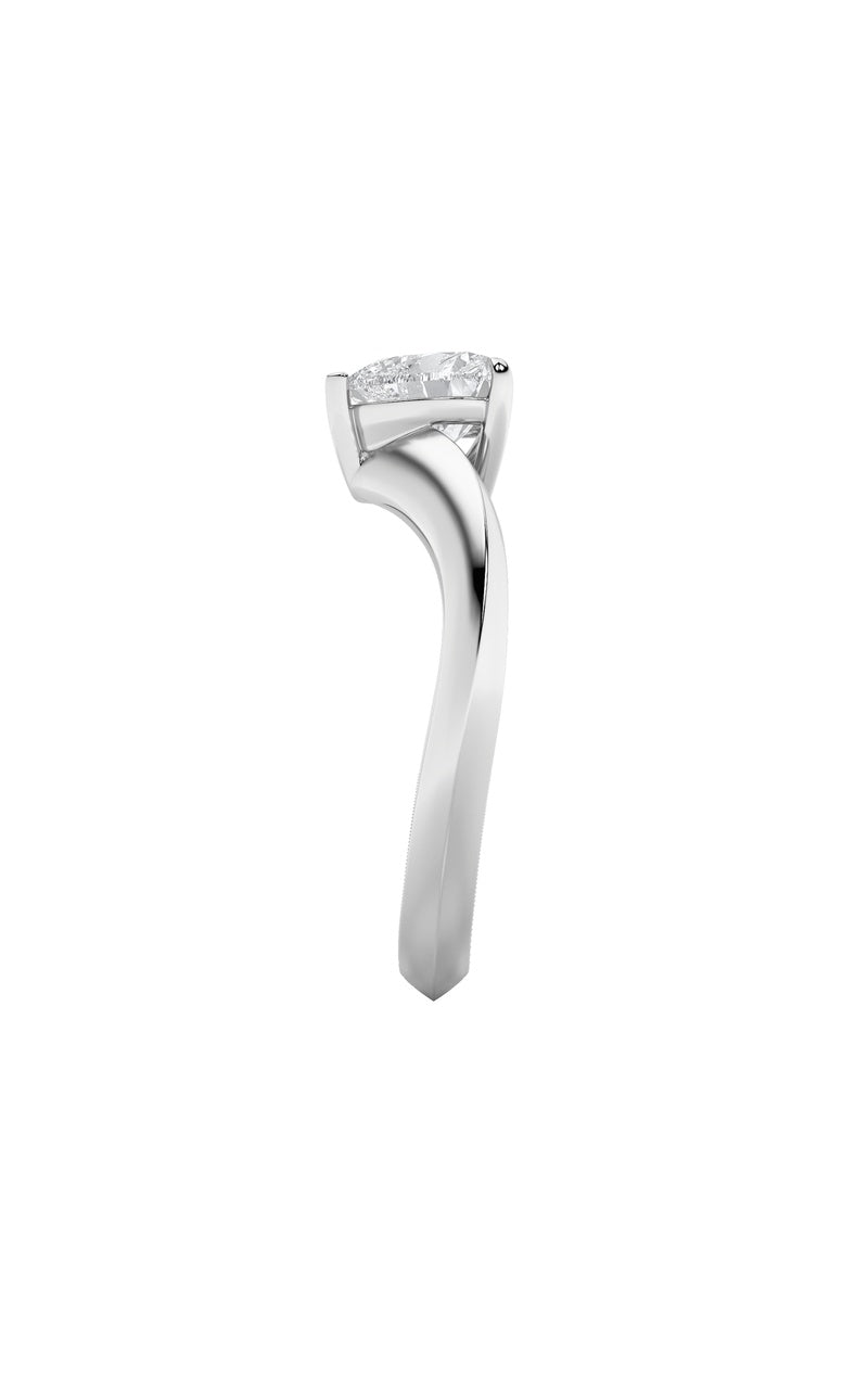1Cttw Heart Shaped Lab Grown Diamond (F/VS) Heart Shaped Ring in 14K Gold