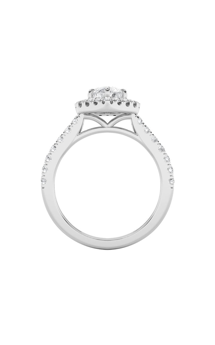 1.5Cttw Heart Shaped Lab Grown Diamond (F/VS) Heart Shaped Ring in 14K Gold