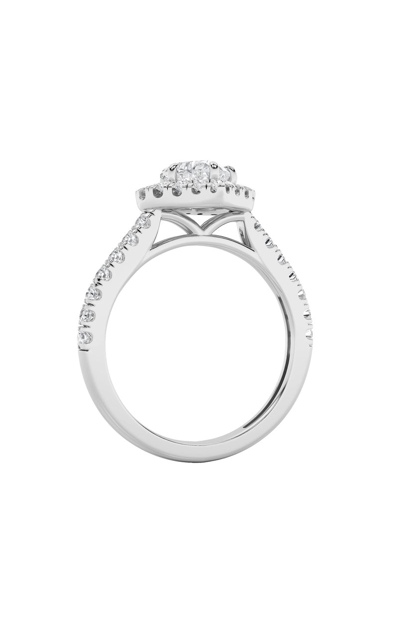 1.5Cttw Heart Shaped Lab Grown Diamond (F/VS) Heart Shaped Ring in 14K Gold