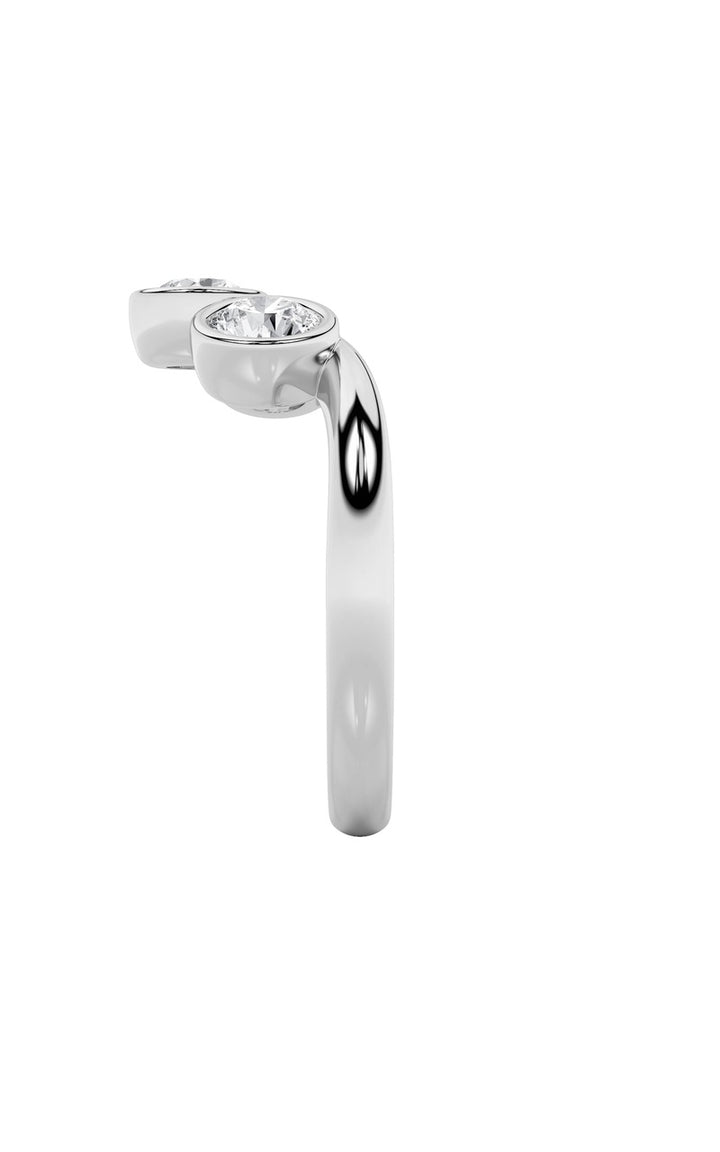 1Cttw Round Shaped Lab Grown Diamond (F/VS) ThreeStone Ring in 14K Gold