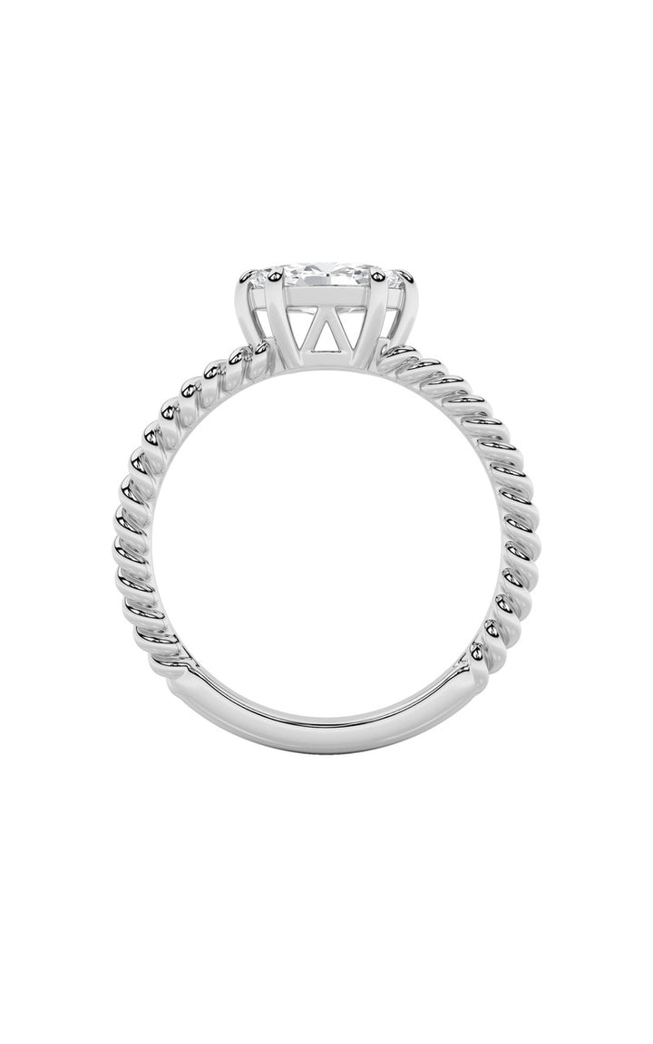 0.5Cttw Marquise Shaped Lab Grown Diamond (F/VS) Petite Solitaire Engagement RING in 14K Gold