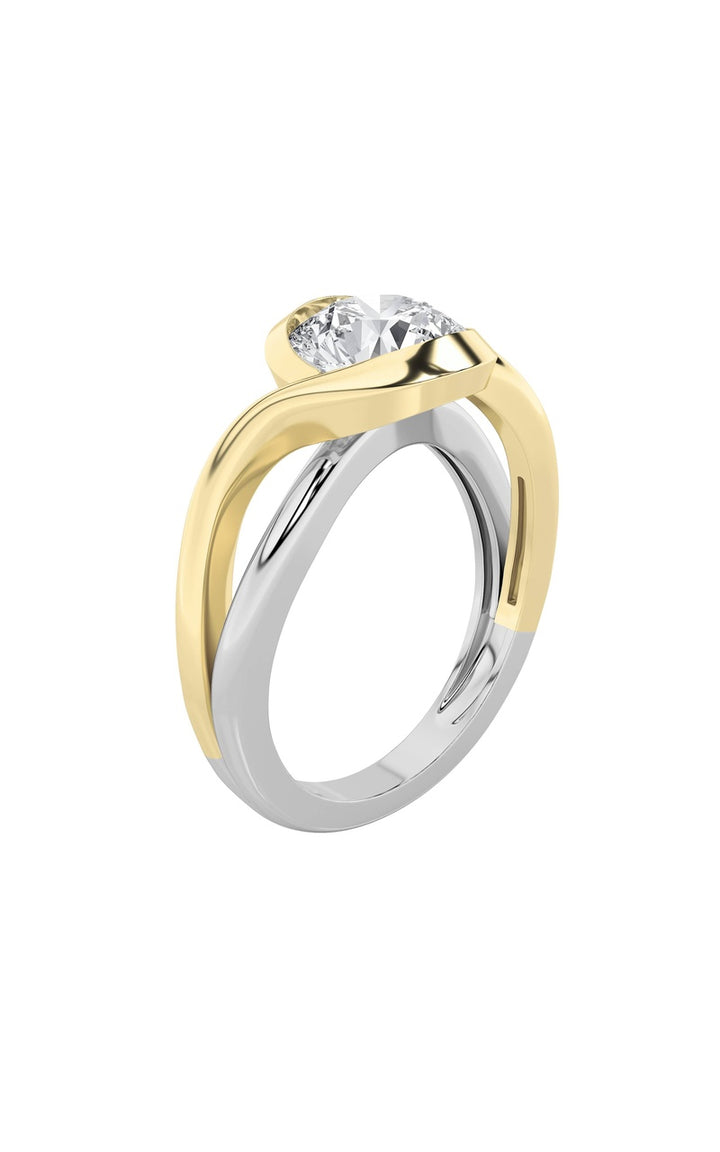 2Cttw Round Shaped Lab Grown Diamond (F/VS) Solitaire Engagement Ring in 14K Gold