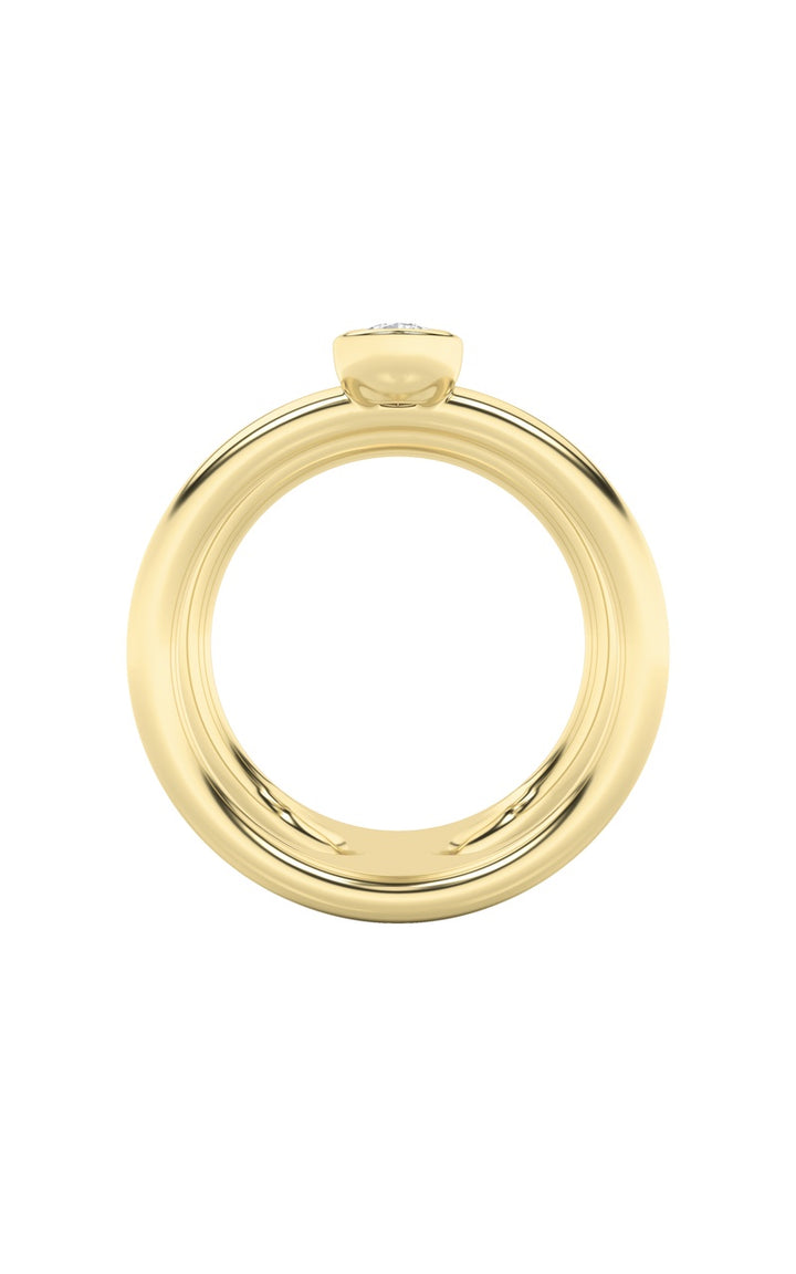 Silver, 14K Yellow Gold Ring KJ40033R.MX-0.75-62G