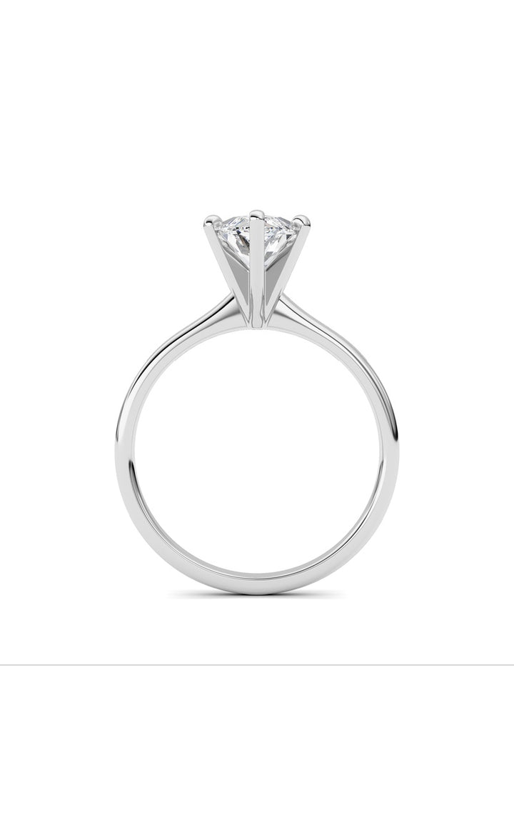 2Cttw Marquise Shaped Lab Grown Diamond Classic Solitaire Ring in 14K Gold (F/VS)