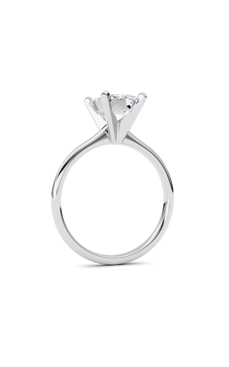 2Cttw Radiant Shaped Lab Grown Diamond Classic Solitaire Ring in 14K Gold (F/VS)