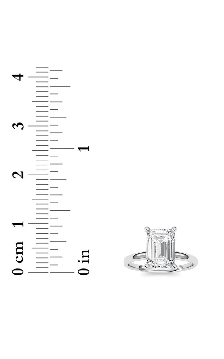 2Cttw Radiant Shaped Lab Grown Diamond Classic Solitaire Ring in 14K Gold (F/VS)