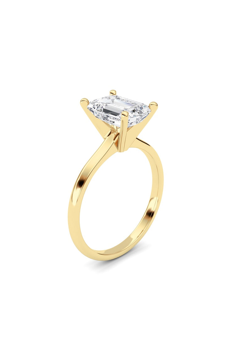 2Cttw Radiant Shaped Lab Grown Diamond Classic Solitaire Ring in 14K Gold (F/VS)