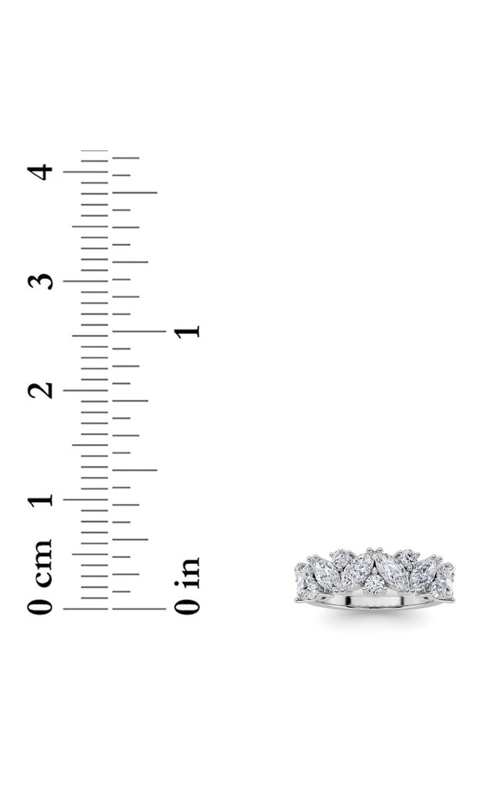 1.5Cttw Marquise Shaped Lab Grown Diamond (G/VS) Ring in 14K Gold