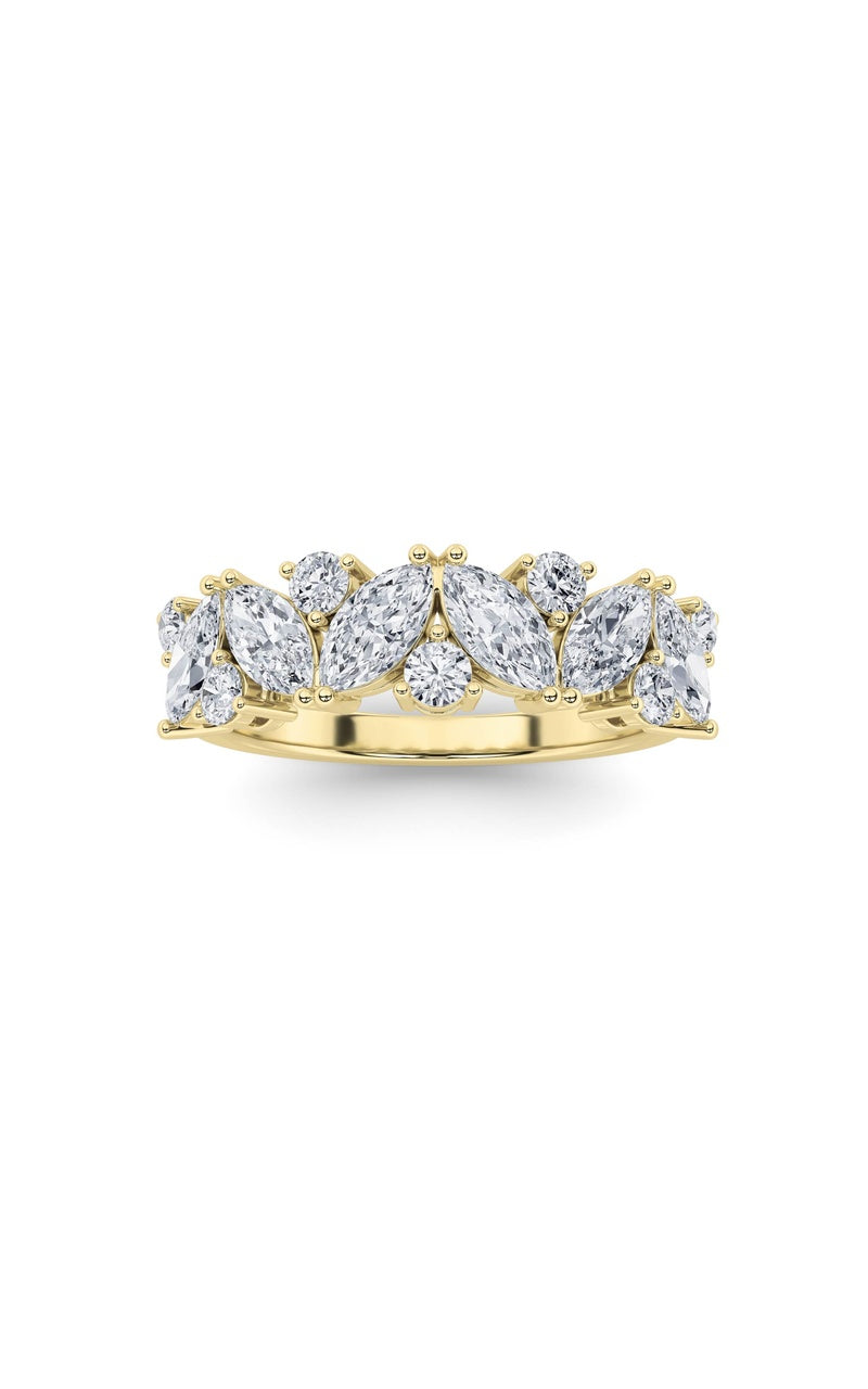1.5CTW Marquise Shaped Lab Grown Diamond (G/VS) Ring in 14K Gold