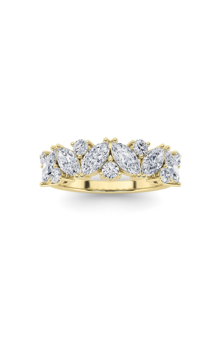 1.5CTW Marquise Shaped Lab Grown Diamond (G/VS) Ring in 14K Gold