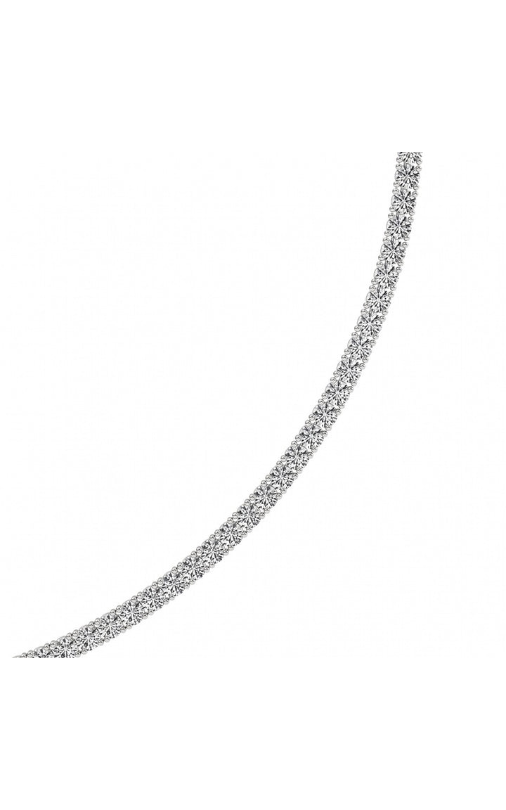 14K White Gold Necklace KJ00223N.RD-15-21F