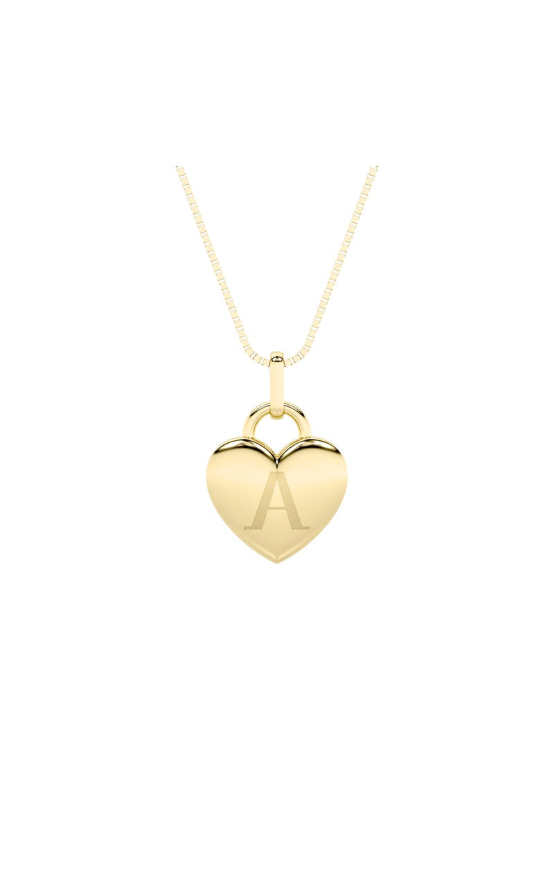 1Cttw Oval Shaped Lab Grown Diamond (F/VS) Heart Pendant in 14K  White Gold