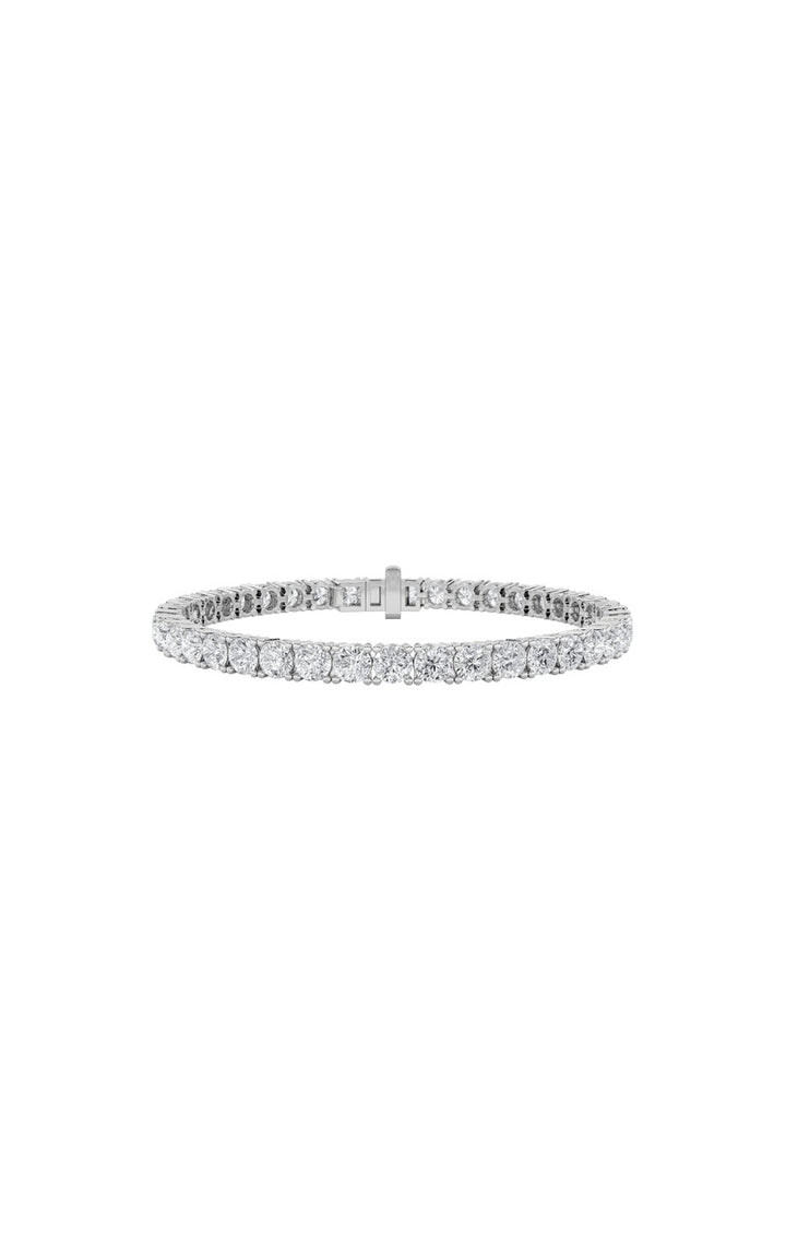 8Cttw Round Shaped Lab Grown Diamond Tennis Bracelet in 14K Gold (F/VS)