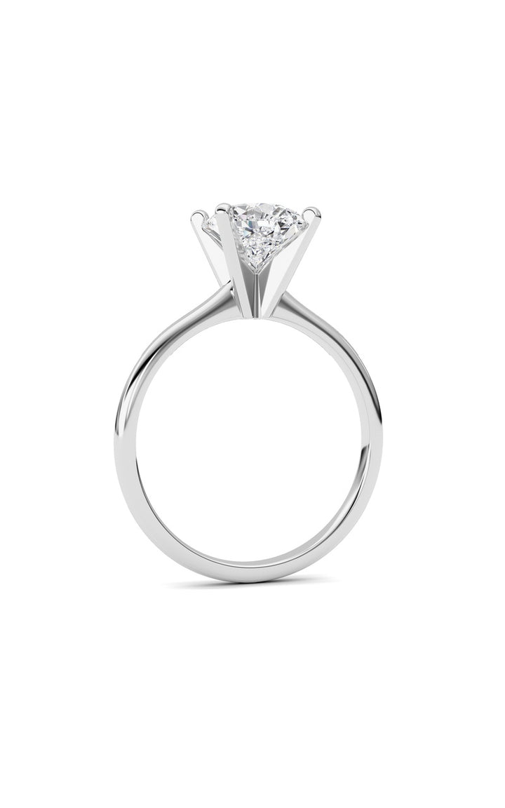 2Cttw Pear Shaped Lab Grown Diamond Classic Solitaire Ring in 14K Gold (F/VS)