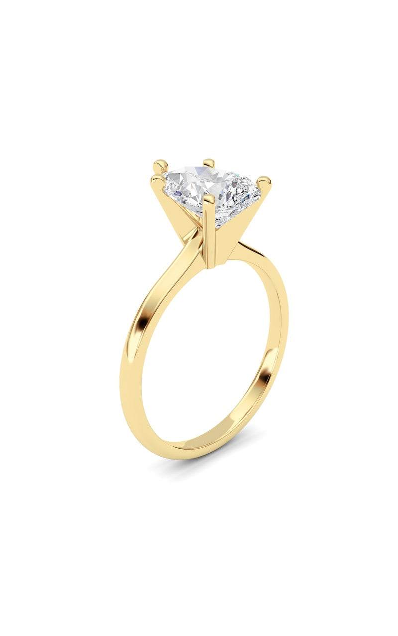 2Cttw Pear Shaped Lab Grown Diamond Classic Solitaire Ring in 14K Gold (F/VS)