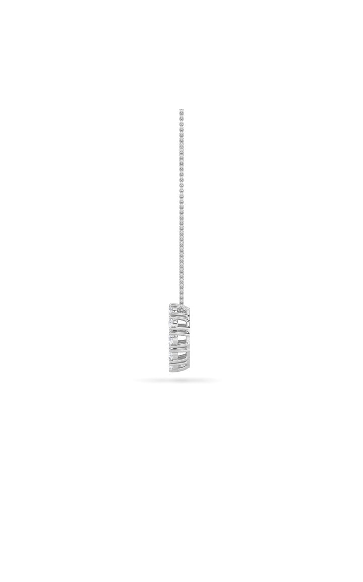 2Cttw Round Shaped Lab Grown Diamond (F/VS) Circle Pendant in 14K Gold