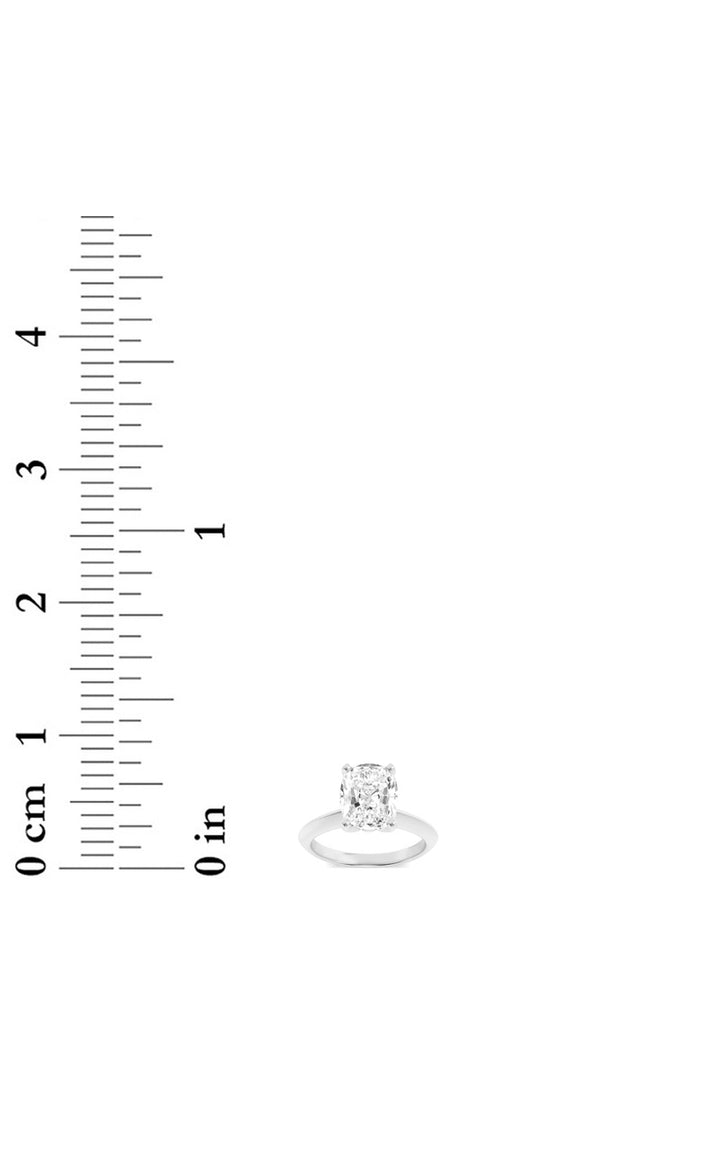 1.5Cttw Elongated Cushion Shaped Lab Grown Diamond (F/VS) Knife Edge Shank Solitaire Engagement Ring in 14K Gold