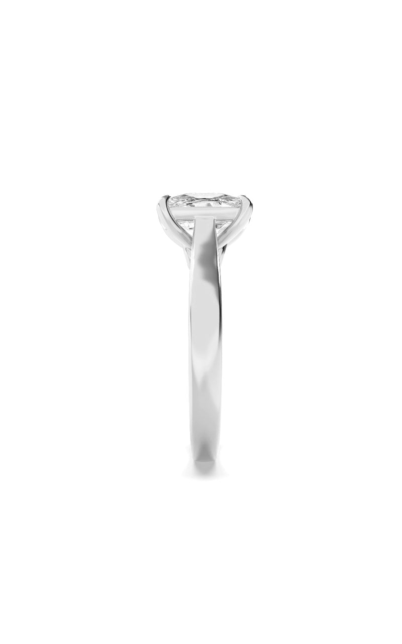 2.5Cttw Elongated Cushion Shaped Lab Grown Diamond (F/VS) Accented Bridge Shank Engagement Ring in 14K Gold