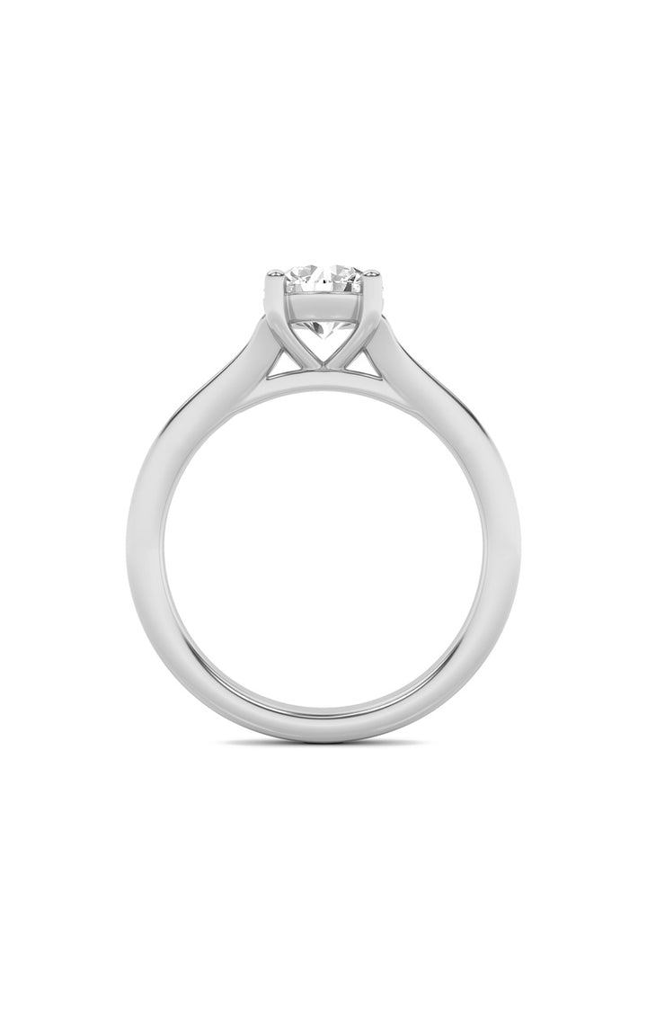2Cttw Round Shaped Lab Grown Diamond (F/VS) Split Shank Solitaire Engagement Ring in 14K Gold