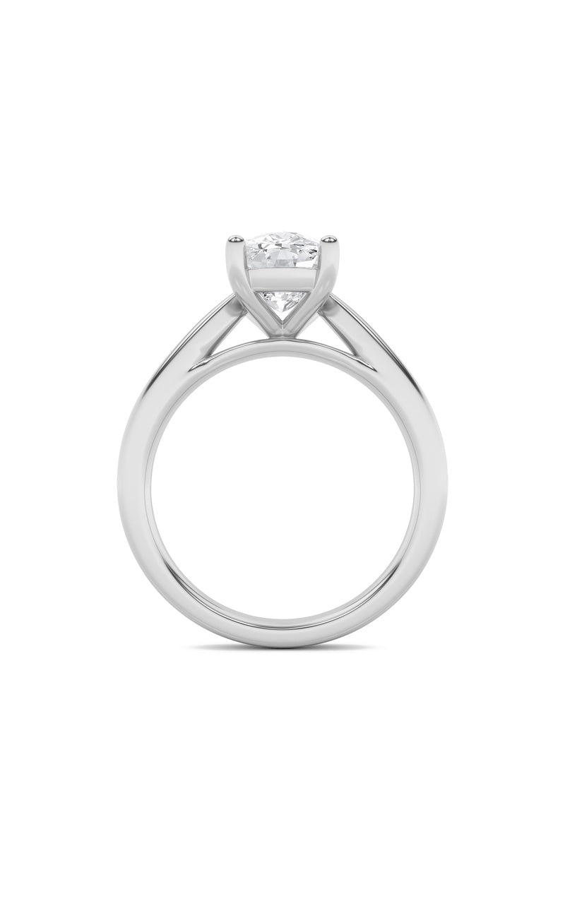 2Cttw Elongated Cushion Shaped Lab Grown Diamond (G/VS) Classic Shank Solitaire Engagement Ring in 14K Gold