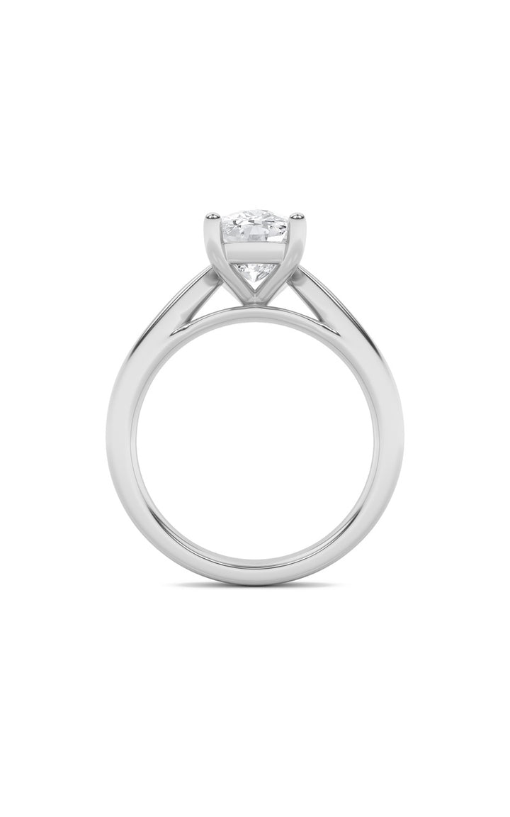 2Cttw Elongated Cushion Shaped Lab Grown Diamond (G/VS) Classic Shank Solitaire Engagement Ring in 14K Gold