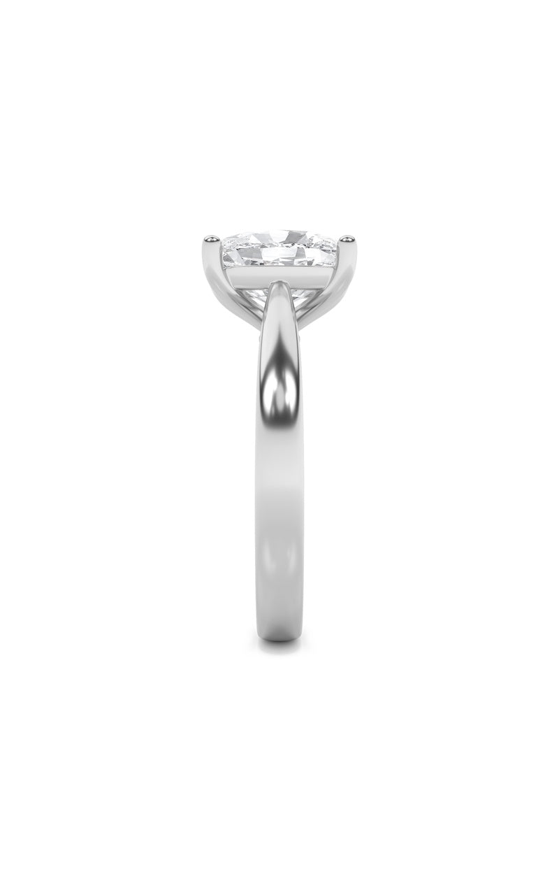 2Cttw Elongated Cushion Shaped Lab Grown Diamond (G/VS) Classic Shank Solitaire Engagement Ring in 14K Gold