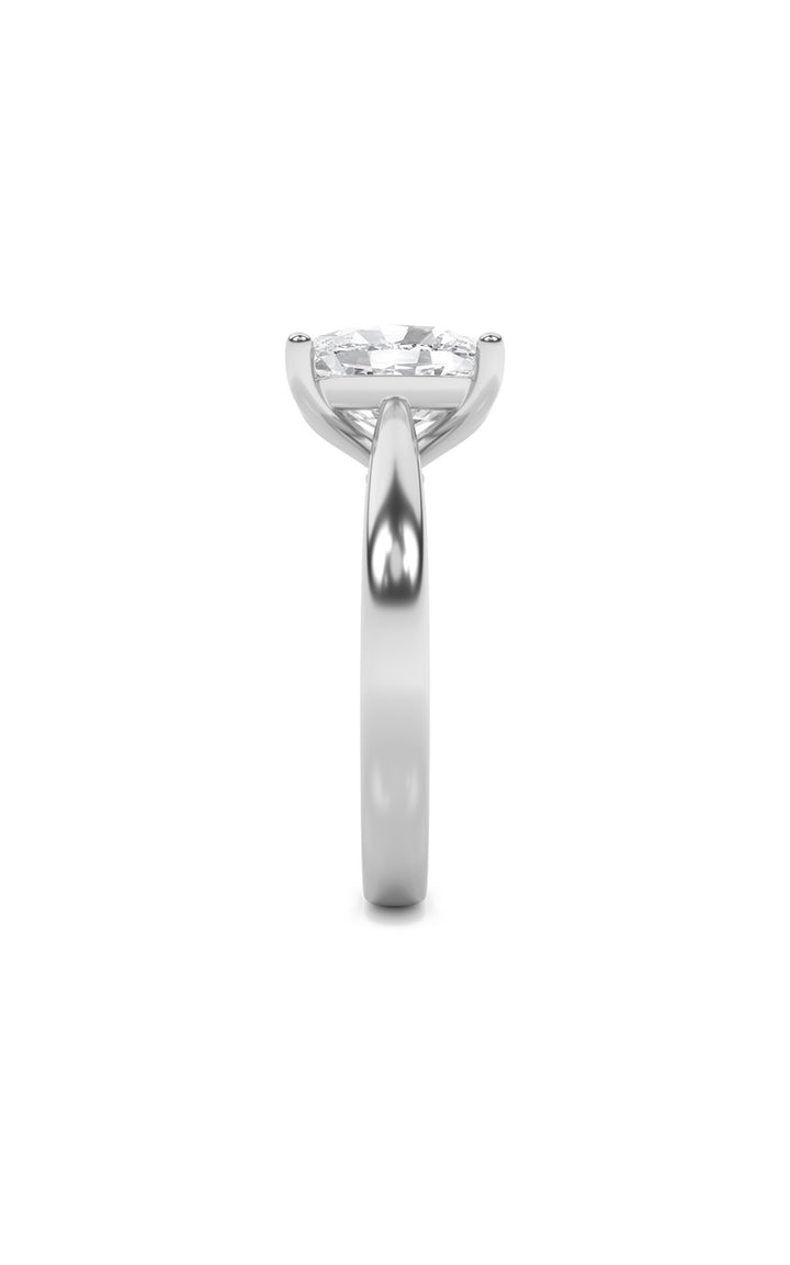 2Cttw Elongated Cushion Shaped Lab Grown Diamond (G/VS) Classic Shank Solitaire Engagement Ring in 14K Gold
