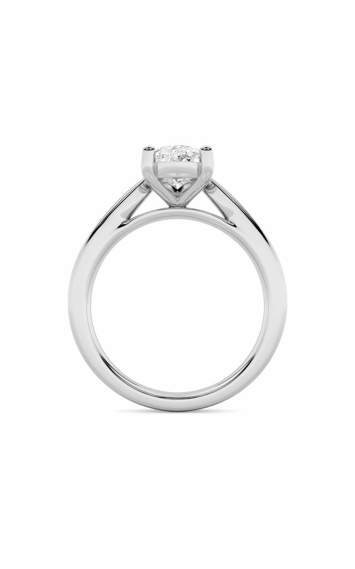 2Cttw Pear Shaped Lab Grown Diamond (F/VS) Classic Shank Solitaire Engagement Ring in 14K Gold