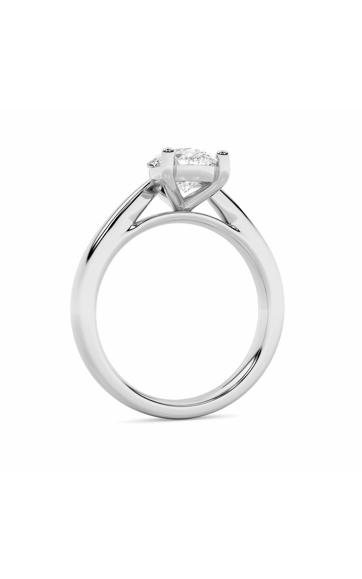 2Cttw Pear Shaped Lab Grown Diamond (F/VS) Classic Shank Solitaire Engagement Ring in 14K Gold
