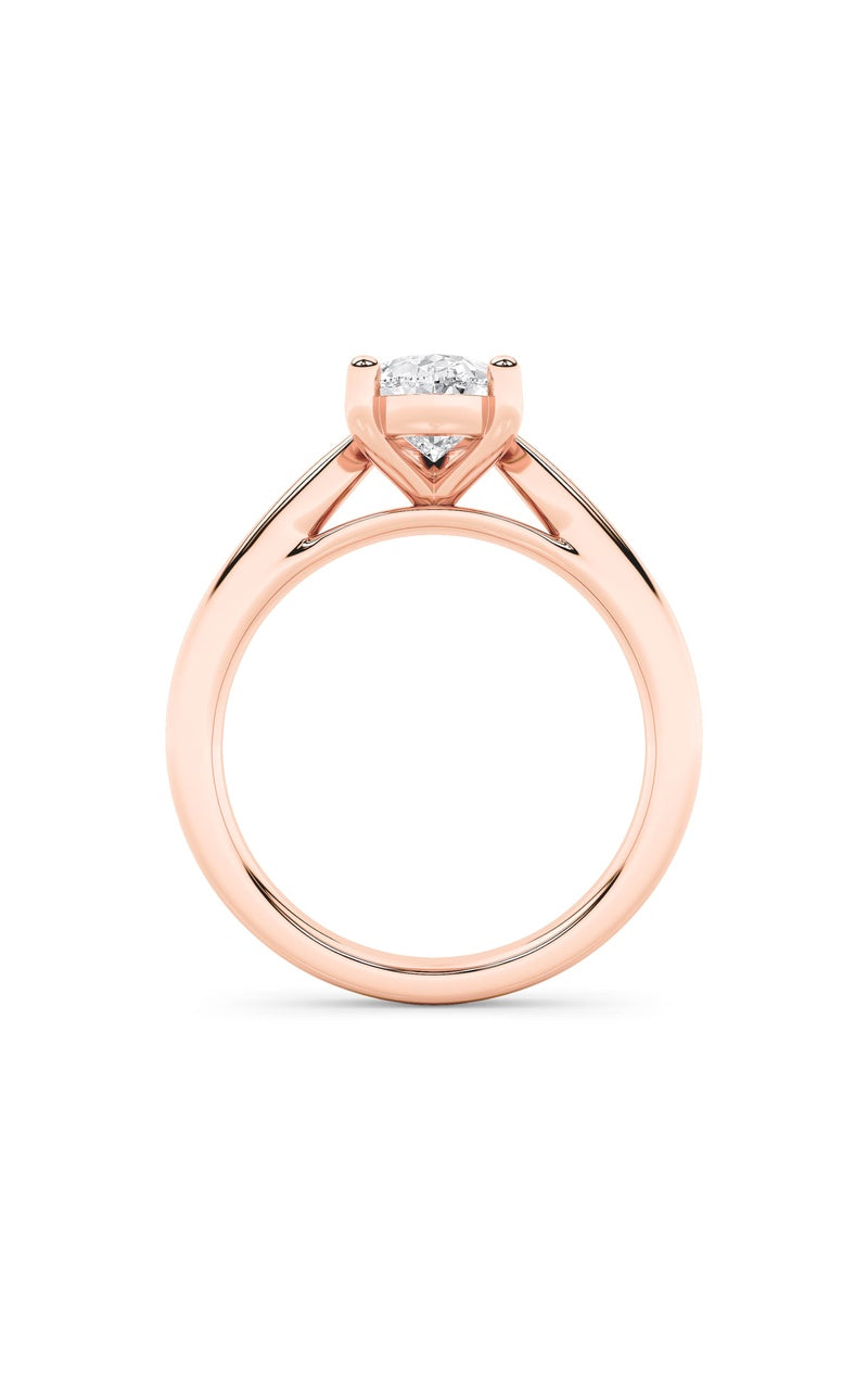 2Cttw Pear Shaped Lab Grown Diamond (F/VS) Classic Shank Solitaire Engagement Ring in 14K Gold