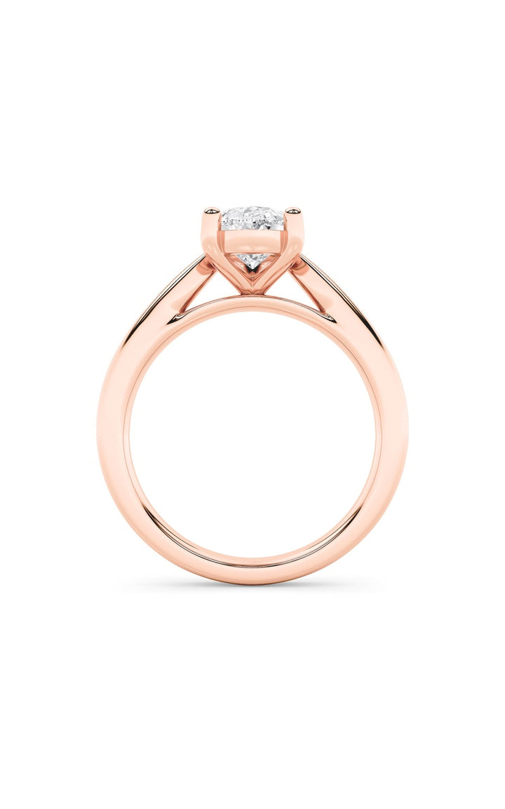 2Cttw Pear Shaped Lab Grown Diamond (F/VS) Classic Shank Solitaire Engagement Ring in 14K Gold