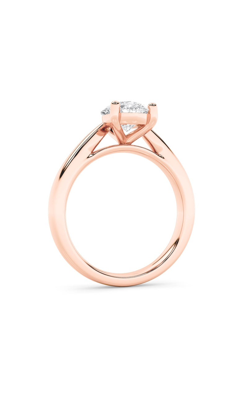 2Cttw Pear Shaped Lab Grown Diamond (F/VS) Classic Shank Solitaire Engagement Ring in 14K Gold