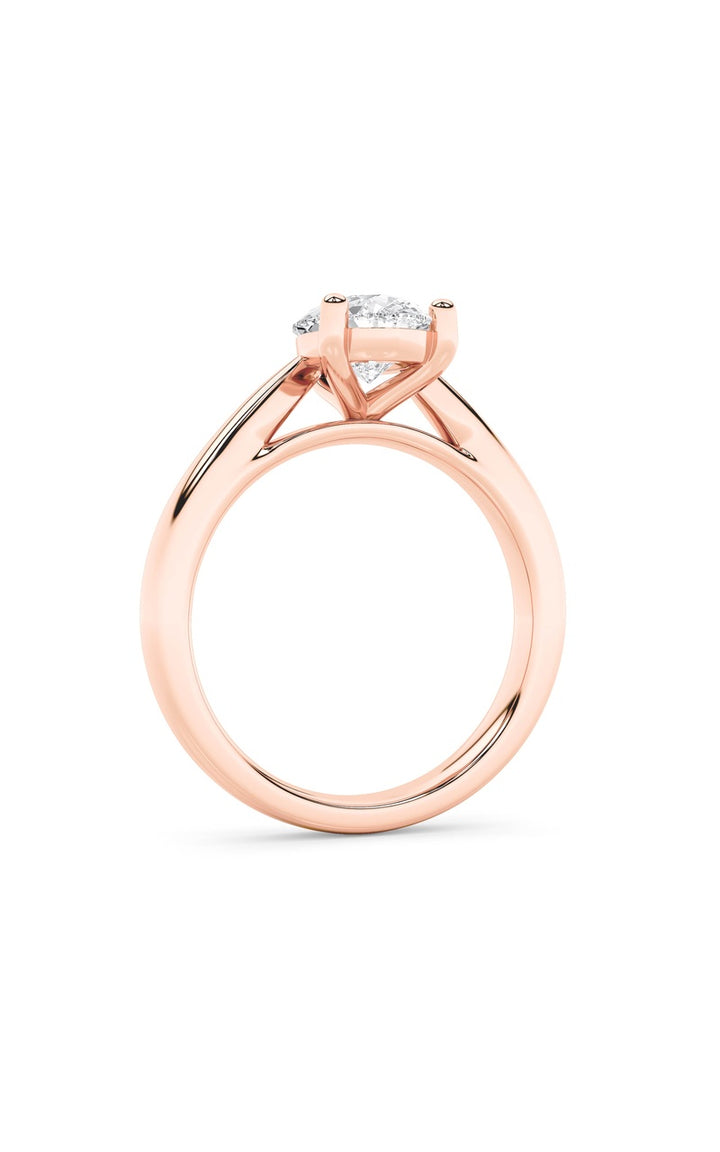 2Cttw Pear Shaped Lab Grown Diamond (F/VS) Classic Shank Solitaire Engagement Ring in 14K Gold