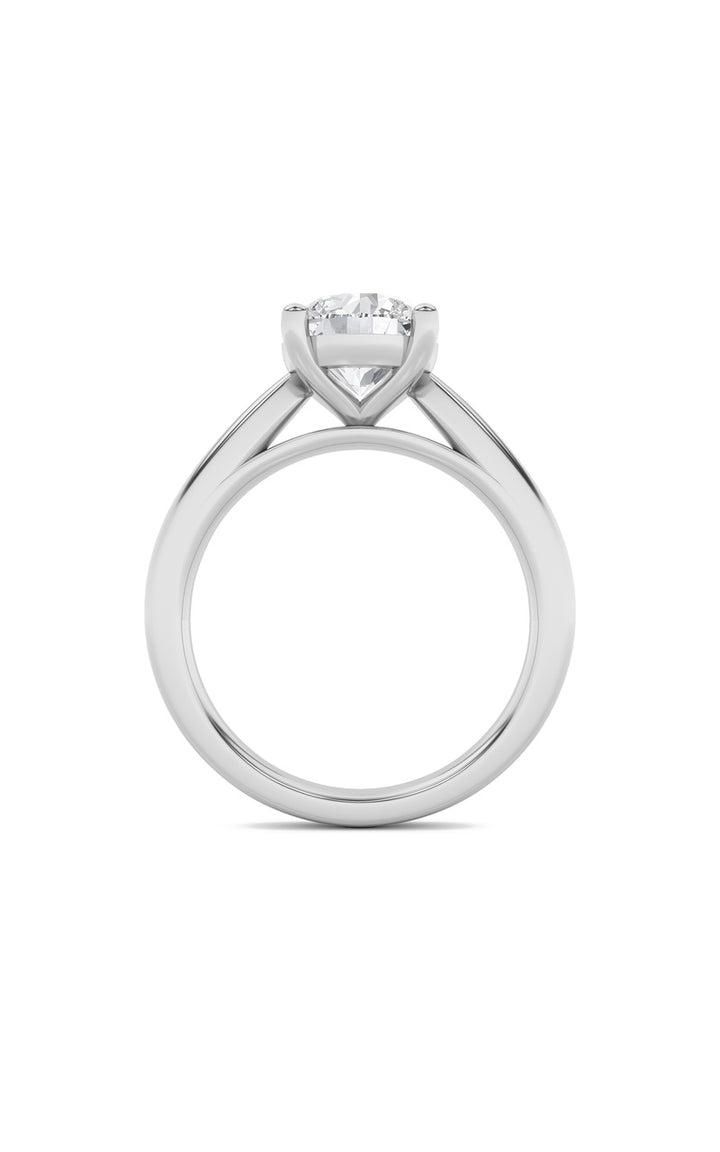 1.5Cttw Round Shaped Lab Grown Diamond (F/VS) Classic Shank Solitaire Engagement Ring in 14K Gold