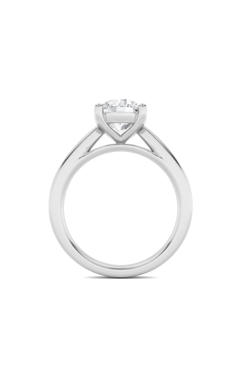 1Cttw Round Shaped Lab Grown Diamond (F/VS) Insert Jacket Ring in 14K Gold