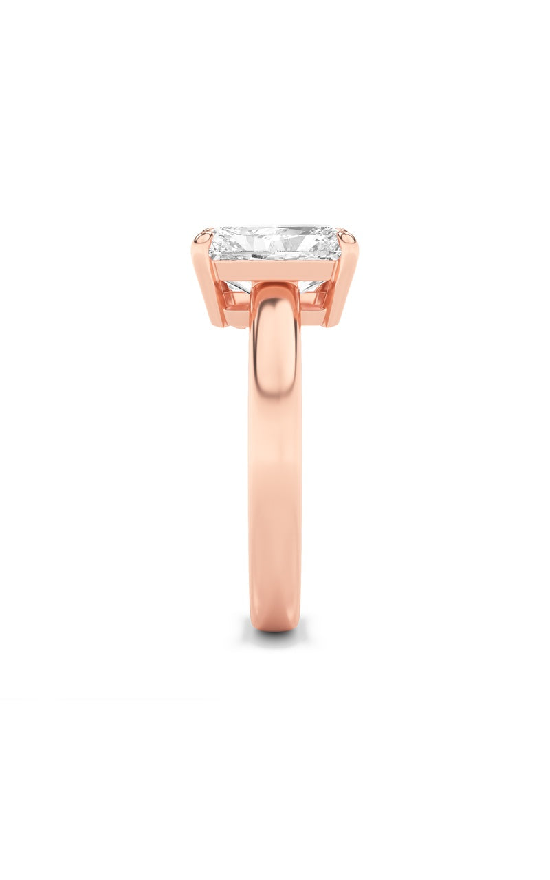 3Cttw Radiant Shaped Lab Grown Diamond (F/VS) Toi et Moi Fashiion Ring in 14K Gold
