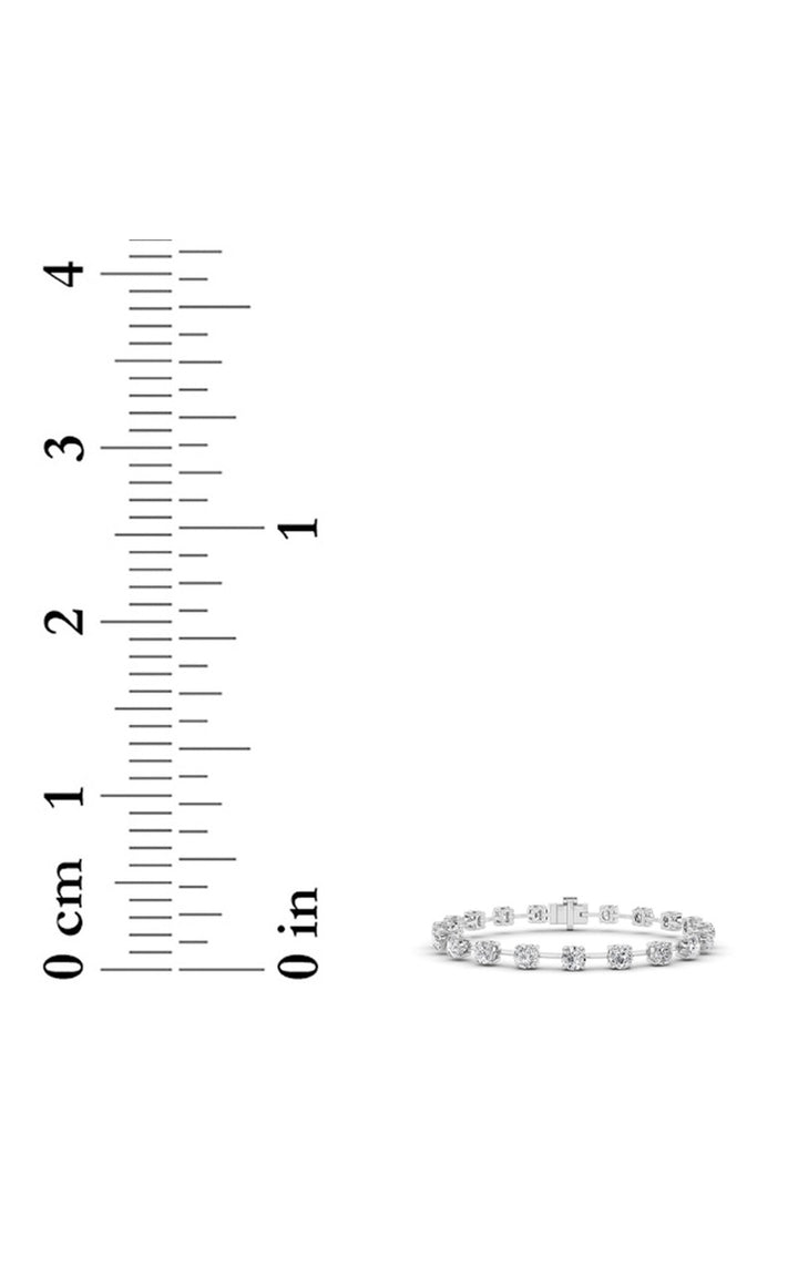 4Cttw Round Shaped Lab Grown Diamond Split Prong Eternity Ring in 14K Gold (F/VS)