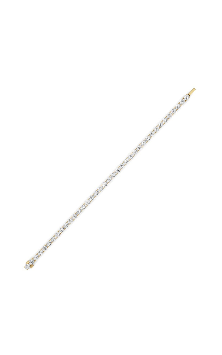 7Cttw Oval Shaped Lab Grown Diamond (F/VS) Tennis Bracelet in 14K Gold